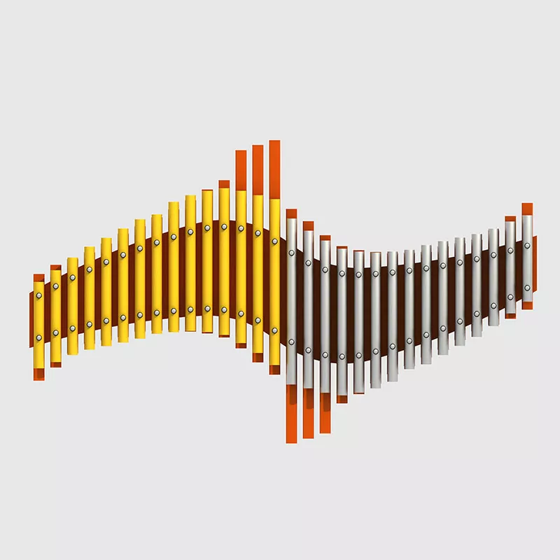 Алюминий қорытпасы ойын алаңы Салқындағыларға арналған ашық музыкалық аспаптар